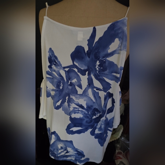 Stunning Cold Shoulder Floral Top From INC International Concepts, New, Sz XXL - Picture 8 of 10